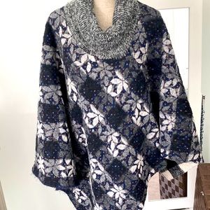 Anthropologie wool poncho